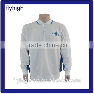 Custom Made Cotton Polyester Long Sleeve Polo Shirts thumbnail-1