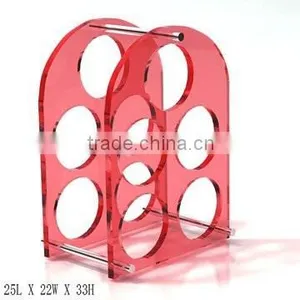 GH-RZ255 Hot Sell and High Quality Acrylic Wine Display Rack, Shatterproof Acrylic Display Rack thumbnail-1