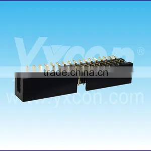 Made in China 2.54mm Pitch Factory Price Dual Row Vertical SMT Box Header Connector thumbnail-4