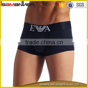 Pure Color Black and White Men Cotton Boxer Shorts Underwear thumbnail-3