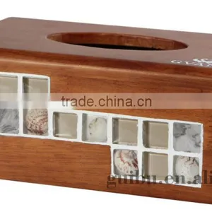 Cheap Wooden Furniture Hotel Supplies Tissue Box for Rest Room Decor thumbnail-1