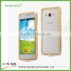 Newest Design Hot Selling Diamond Metal Bumper Phone Case for Samsung G530 thumbnail-3