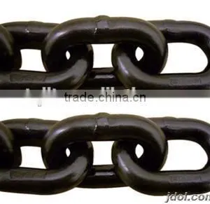 Black Painted Round Link Mine Chain thumbnail-1