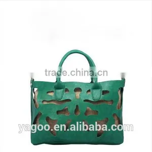 Carved Senior Cotton Lun Hollow Out Leather Bag Woman Leather Handbag Made in China2014 thumbnail-3