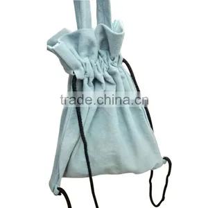 Multipurpose Jean Material Shopping Bag Drawstring Tote Shopping Bag Handbag thumbnail-5