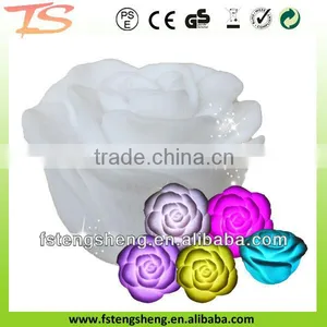 Chirstmas Gift Romantic Living 7 Color Changing LED Lamp LED Rose Flower Candle Lights Room Decoration Night Light thumbnail-1