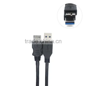 Black Micro USB3.0 AM to BM Cable thumbnail-2
