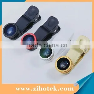 Hot Universal Clip Camera 3 in 1 Mobile Phone Lens Fish Eye + Macro + Wide Angle for Iphone 6 5 5s Samsung s5 and All Cell Phone thumbnail-6