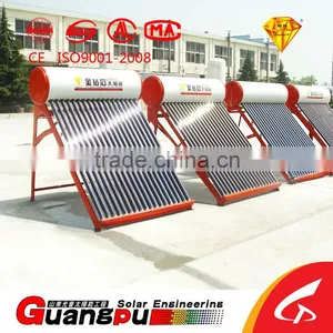 Solar Water Heater With Double Vacuum Heat Pipe thumbnail-1
