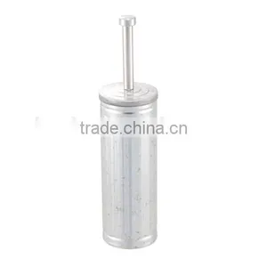 Galvanized Metal Round Toilet Brush With Holder With Plastic Brush thumbnail-6