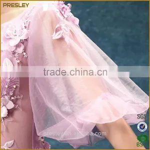 High Quality Tulle Sexy Evening Dress Crystal Beads Wedding Party Dress 2016 thumbnail-4