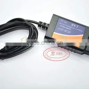Wholesales OBD/OBDII Scanner ELM 327 Car Diagnostic Interface Scan Tool ELM327 USB Supports All OBD-II Protocols thumbnail-2