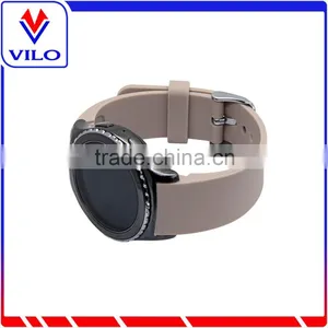 Khaki Smart Watch Bracelet Silicon Watch Band /Silicon Strap Wristband For SAMSUNG GEAR S R750 thumbnail-4