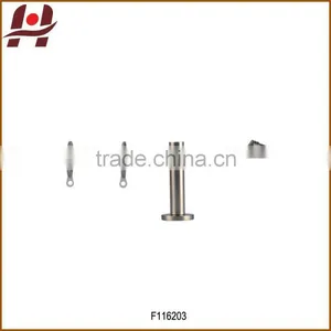 F116203 Metal Iron Aluminium Stainless Steel Brass Plated Plain Twisted Extensible Telescopic Window Curtain Poles Rods Pipes thumbnail-1