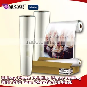 Golssy Photo Printing Paper Rolling With 260 Gsm 24Inchx100 Feet thumbnail-1