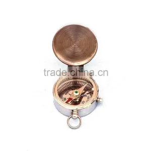 Chrome Magellan Compass -Brass Pendant Silver Finishing Compass 13361 thumbnail-4