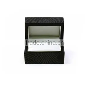 Wholesale Glossy Black Wood Jewellery Ring Boxes thumbnail-4