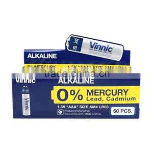 AAA Am4 Lr03 0% Mercury Alkaline Dry Battery Toys Remote Control Use thumbnail-1