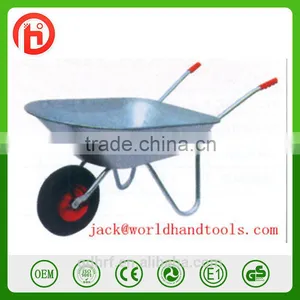 80L Load Wheelbarrow WB7204 With Galvanized Tray thumbnail-1