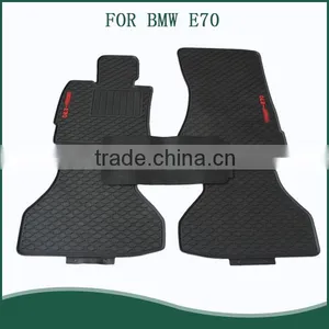 Full Set Black Nibbed Rubber Floor Mats Front & Rear For BMW E70 thumbnail-1