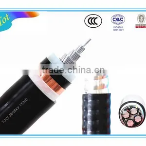 Copper Conductor XLPE Insulated Armored Electric Power Cable 0.6/1kV 25mmm 50mm 100mm 120mm 150mm thumbnail-2