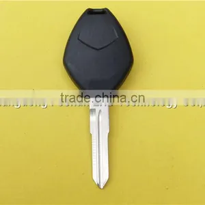 Replacement 2+1 Buttons No Logo Uncut Right Groove Blade Keyless Remote Housing Fob Key Case Shell Mistubishi Car Key thumbnail-3