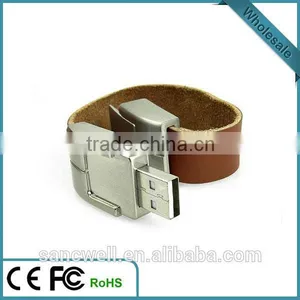 New Design Leather Bracelet USB Flash Drive thumbnail-2