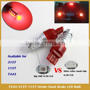 3157 Red Flashing Strobe Blinking Rear Alert Safety Brake Tail Stop Lights thumbnail-5