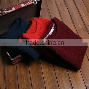 2015 Mens Winter Warm Keeping Colorful Pullover Thick Sweater thumbnail-2