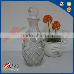 600ml Frosted And Buckle Glass Bottle Alcoholic Wine Glass Bottle thumbnail-6