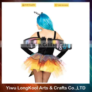 High Quality Halloween Accessories Cheap Fairy Wings Colorful Butterfly Wings Costume thumbnail-1