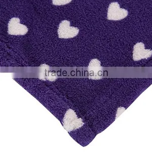 Heart Pattern 100% Polyester Coral Fleece Blanket thumbnail-3