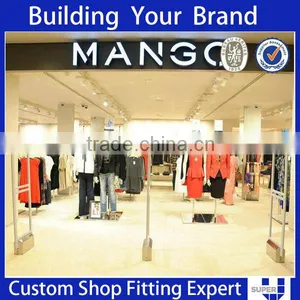 Bag Retail Stores Slatwall Decorative Wood Wall Display Shelves thumbnail-3