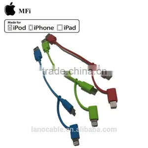 Mobile Phone MFi Certified 2 in 1 Usb Charger Cable thumbnail-5