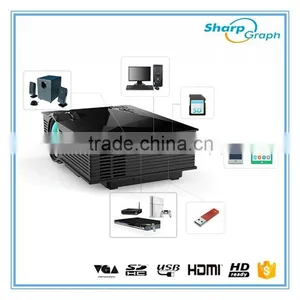 UNIC 1200Lumens Mini HD LED Wireless Micro Projector UC46 Outside Movie Computer Projectors thumbnail-6