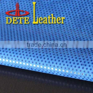 2015 High Quantity Wholesale Faux Glitter Fabric Leather Fabric thumbnail-1