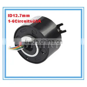 ID12.7mm OD54 mm 6circuits 5A Electrical Contacts Slip Ring Moter Stater Diamram thumbnail-1