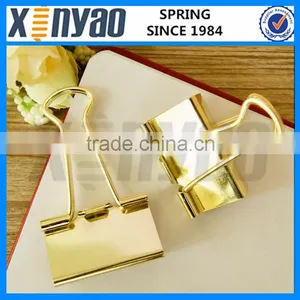 Good Quality Gold Color 32mm Binder Clip thumbnail-6