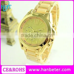 Golded Man Watches Geneva Limited Edition Quartz Watch With Water Resistant thumbnail-1