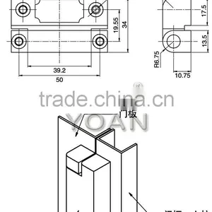Industrial Electrical Switchgear Cabinet Box Door Hinge thumbnail-2