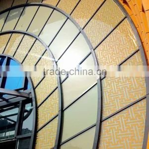 Silkscreen Printing Glass, Special Matched Ink Decorative Glass, Ceramic Fritted Glass Facade, Laminated Safety Glass thumbnail-1