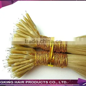 Russian Hair Double Drawn Virgin Hair Nano Ring Hair Extensions thumbnail-4
