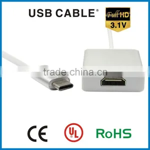 Custom Usb 3.1 Type c Male to HDMI Female Converter Cable Hdmi Male to Usb Female Cable for MacBook thumbnail-4