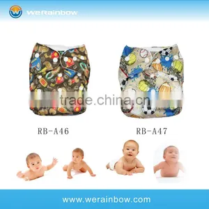 Animal Printed Fitted Cloth Diaper For Baby thumbnail-1
