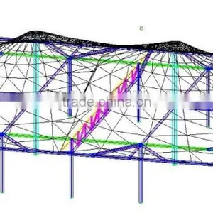 PVC Tensile Fabric Architecture Canopy for Various Sewage Pool With High Strength Tension Roof System in Typhoon Area thumbnail-4