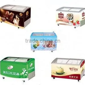 151L-415L Hot Sale Ice Cream Display Freezer With Counter Swing Door thumbnail-4