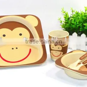 Set of Melamine Dinner Plate Tray in Stock thumbnail-1