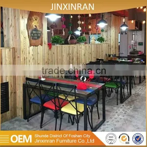 Wholesale High Quality Wood Furniture Chinese Restaurant Hot Pot Table thumbnail-4