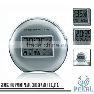 Pearl LCD Radio Controlled Desk Clock With Calendar Dual Alarm,snooze.PR001 thumbnail-1