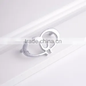 Butterfly Shape Wholes Qualified Zamak Zinc Alloy Chrome Plated Cabinet Furniture Hardware thumbnail-3